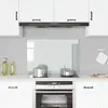 vidaXL Alzatina da cucina in vetro temperato trasparente Anteprima dell’immagine prodotto 1