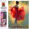 NORIMPEX Diamond Mosaic 5D Ballerina in einem roten Kleid Produktbild-Vorschau 1