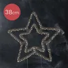 LED Gartenstecker Stern Outdoor 38cm Metall Schwarz / Produktbild-Vorschau 3