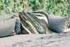 MuchoWow® Outdoor Kissen - Marmor - Gold - Blau - Glitter - Produktbild-Vorschau 2