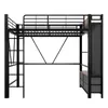 Sweiko lit mezzanine, 90 x 200cm, cadre en fer , Avec barre Voir les images du produit 12