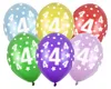 6 Luftballons 4. Geburtstag bunt Produktbild-Vorschau 2