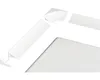 A white corner piece and a straight piece of trim are shown against a white background. Produktbild-Vorschau