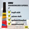 UHU Sekundenkleber blitzschnell Gel, 3g, Gel, RoHS, REACH, Produktbild-Vorschau 9