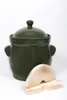 Original Bunzlauer Keramik Gärtopf grün 10 Liter inklusive Produktbild-Vorschau 1