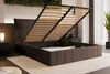 FEDVE Polsterbett Acate aus Velvet 180x200 cm, Braun Produktbild-Vorschau 4
