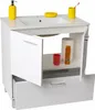 Szafka łazienkowa z umywalką stojąca połysk 80 x47 Podgląd zdjęcia produktu 2