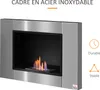 HOMCOM Cheminée bioéthanol Murale encastrable brûleur 0,9 Voir les images du produit 6
