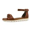 Marco Tozzi  Damenschuhe Sandalen Flach Braun Freizeit, Produktbild-Vorschau 3