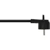A black power cord with a European-style plug. Produktbild-Vorschau