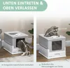 Katzentoilette D31-061V00GY, herausnehmbares Bodenfach, Produktbild-Vorschau 8