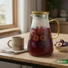 Kuketo | Szklany czajniczek z sitkiem 1,8 l - Żaroodporny Podgląd zdjęcia produktu 6