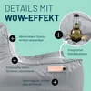 Lumaland Sedací vak Lounge In-& Outdoor 380 l sivý Náhľad obrázku produktu 4