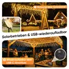 SALCAR Eisregen Lichterkette Solar Außen, 15.6M 480er LED Produktbild-Vorschau 9