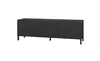 Sophia Lowboard 139 cm 3-türig mit Metallfüßen schwarz-matt Produktbild-Vorschau 1