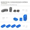 DURHAND Wandregal mit Stapelboxen 44 tlg Werkzeughalter Produktbild-Vorschau 5