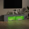 vidaXL TV-Schrank mit LED-Leuchten Betongrau 135x39x30 cm Produktbild-Vorschau 5