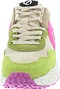 A close-up front view of a colorful sneaker. Produktbild-Vorschau