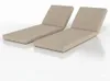 Beautissu Set di 2 coperture per sedie a sdraio Anteprima dell’immagine prodotto 1