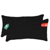 Jersey Kissenbezug 2er Set 40x80 cm 100% Baumwolle Schwarz Produktbild-Vorschau 2