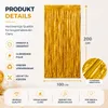 Lametta Vorhang gold - 200 x 100 cm - Glitzervorhang für Produktbild-Vorschau 5