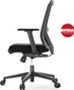 A side view of a black ergonomic office chair. Produktbild-Vorschau