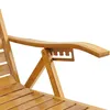 Liegestuhl Sonnenliege Gartenliege Bambus Relaxliege Produktbild-Vorschau 8
