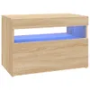 vidaXL TV-Schrank mit LED-Leuchten Sonoma-Eiche 60x35x40 cm Produktbild-Vorschau 3