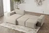 Ecksofa Sofa mit Schlaffunktion ESTELLE in Stoff Poso Produktbild-Vorschau 3