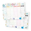itenga Stundenplan DIN A4 300 g/m² Schulanfang Doodles Produktbild-Vorschau 1