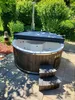 Badefass 200cm mit 30 KW Holzofen Hottube mit Abdeckung und Produktbild-Vorschau 6