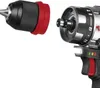 A close-up view of a drill chuck and part of a drill body, separated. Produktbild-Vorschau
