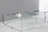 Tavolino da salotto 100 cm in vetro, design moderno per il Anteprima dell’immagine prodotto 12