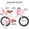 STITCH Kinderfahrrad 14 Zoll fahrrad für 2-7 Jahre Mädchen, Produktbild-Vorschau 2
