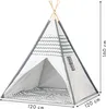 Detské tipi ECOTOYS – stan s podlahou 120x160 cm Náhľad obrázku produktu 8