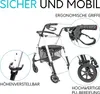 Leichter Indoor Rollator IR10+ Weiß - Wohnungsrollator Produktbild-Vorschau 4