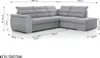 Ecksofa Schlafsofa Sofa PASCARA in Stoff Esito Sand Produktbild-Vorschau 4