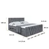 ALTDECOR Boxspringbett mit Fußteil, H3 Matratze und Topper Produktbild-Vorschau 6