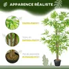 Outsunny Bambou artificiel Hauteur 1,5 m 644 Feuilles Voir les images du produit 5