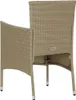 vidaXL Garten-Essstühle 2 Stk. Poly Rattan Beige Produktbild-Vorschau 4