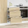 vidaXL Armoire basse de cuisine Lyon Chêne Sonoma Matériau Voir les images du produit 3