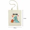 Ich Bin 1. Klasse Jutebeutel Stoffbeutel Canvas  Süßes Dino Produktbild-Vorschau 2