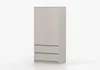 Drehtürenschrank Kleiderschrank Schrank 90 cm Produktbild-Vorschau 3