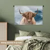 MuchoWow® Wandteppich Wandbehang Schottisches Hochlandrind Produktbild-Vorschau 4