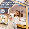 Musselin Hausbett Himmel Kinderzimmer Baumwolle mit Gold Produktbild-Vorschau 5