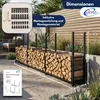 Coemo Brennholz Regal Hans Kaminholzregal mit Abdeckplane Produktbild-Vorschau 5