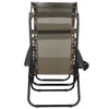 A back view of a folding lounge chair. Produktbild-Vorschau