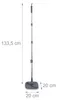 Relaxdays Wischmopset, 6 liter emmer met schoonwatertank, Productafbeelding-voorbeeld 5
