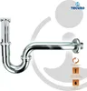 tecuro Röhrengeruchsverschluss Siphon 1 1/4 Zoll Ø 32 mm, Produktbild-Vorschau 3