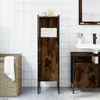 Badschrank Räuchereiche 33x33x120,5 cm Holzwerkstoff 842468 Produktbild-Vorschau 3